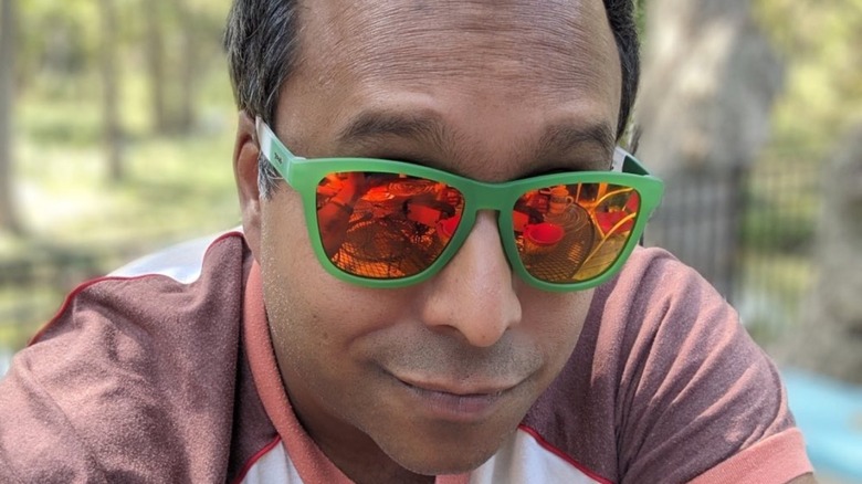 Ali Khan sporting sunglasses