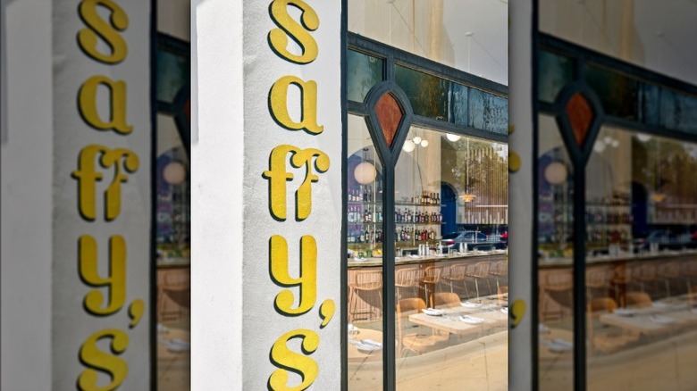 Exterior of Saffy's restaurant