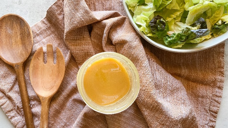 red wine vinaigrette with salad