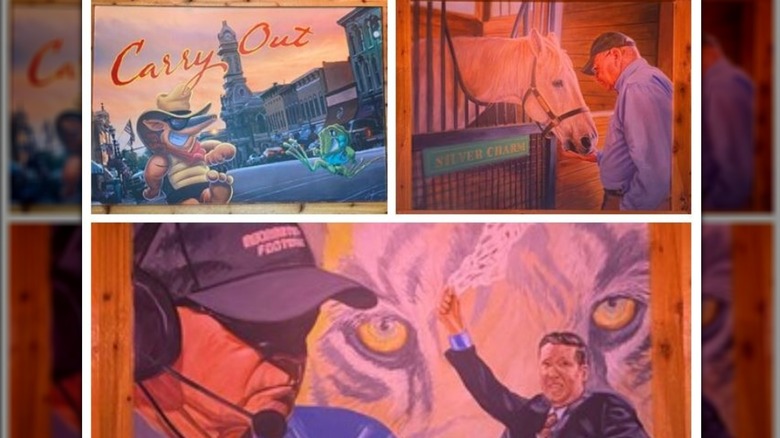 A Texas Roadhouse mural in Kentucky