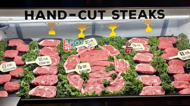Texas Roadhouse meat display