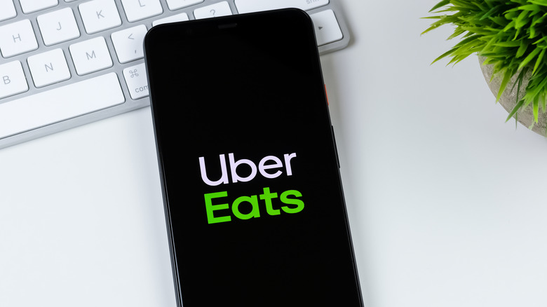 Uber Eats app on a phone screen