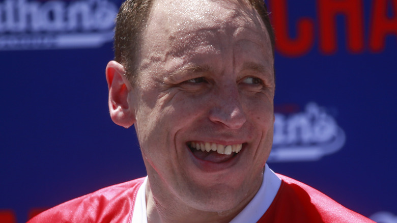 Joey Chestnut  smiling