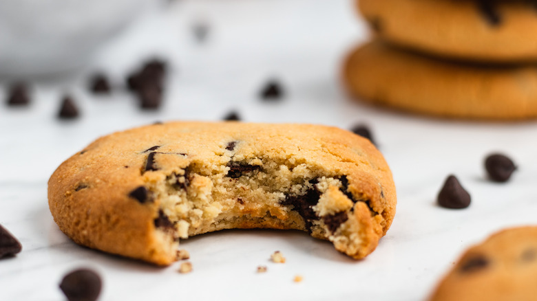 almond flour cookie with bite 