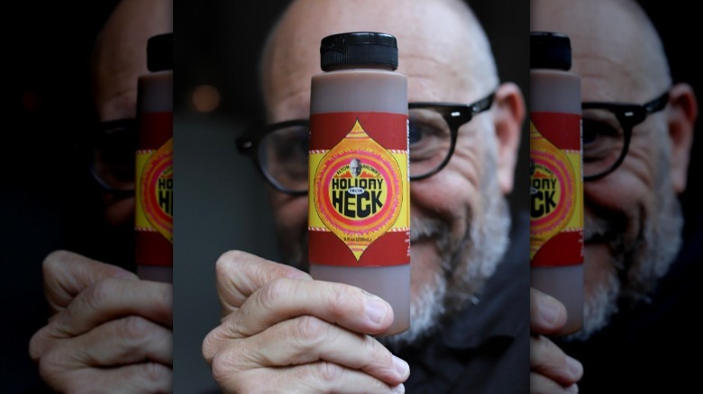 Alton Brown with Holiday From Heck sauce