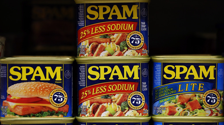 boxes of different spam