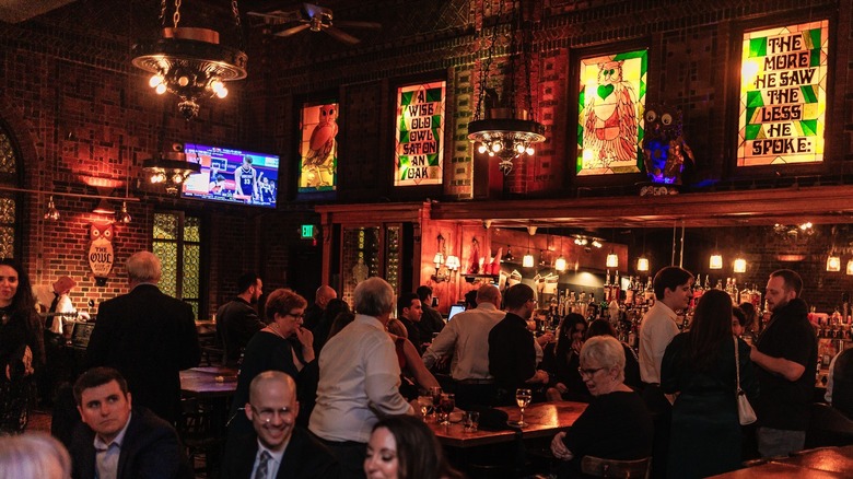 People enjoying The Owl Bar