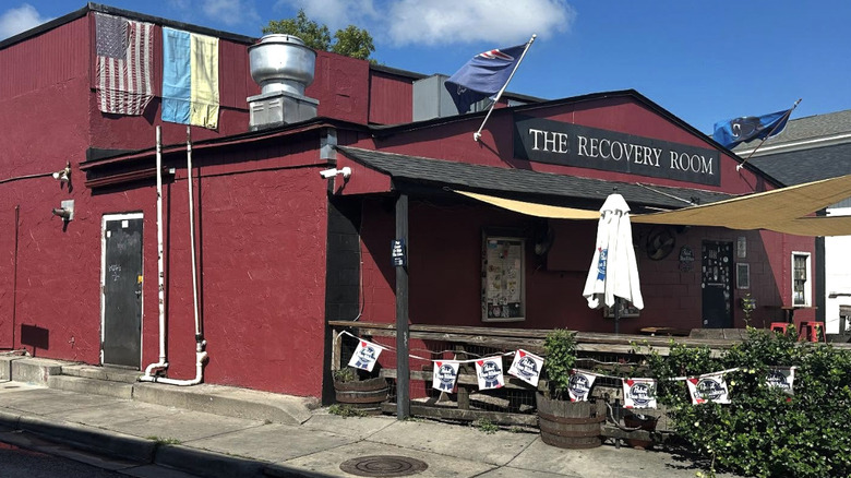 the outside of the recovery room bar