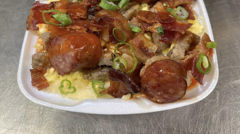 breakfast gumbo at Satsuma Chevron