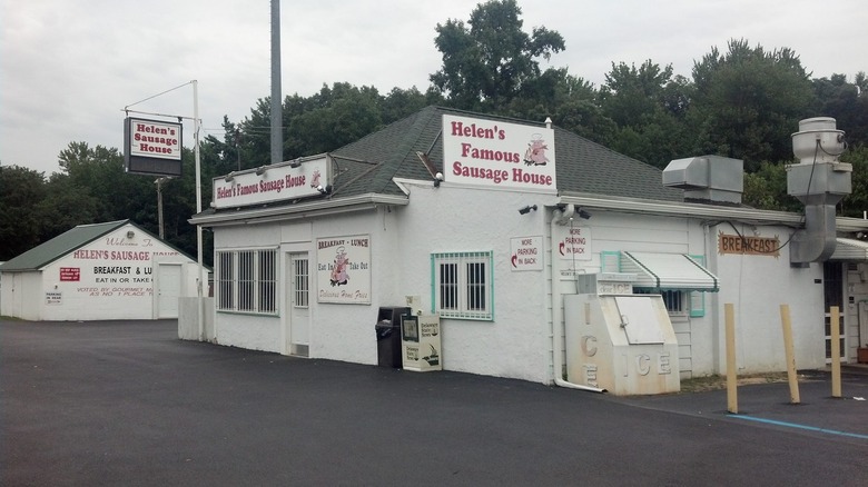 exterior Helen's Famous Sausage House