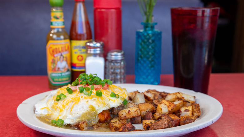 Tamale breakfast at The Diner in Oklahoma