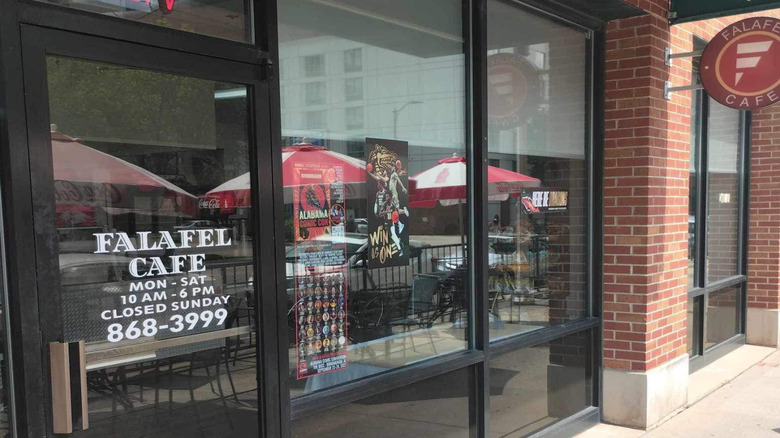 Exterior of Falafel Cafe in Birmingham