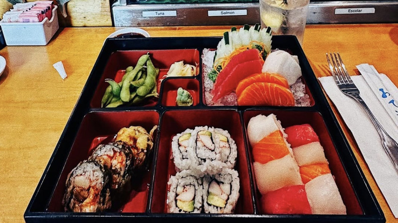 Sushi selection at Thai Thai III
