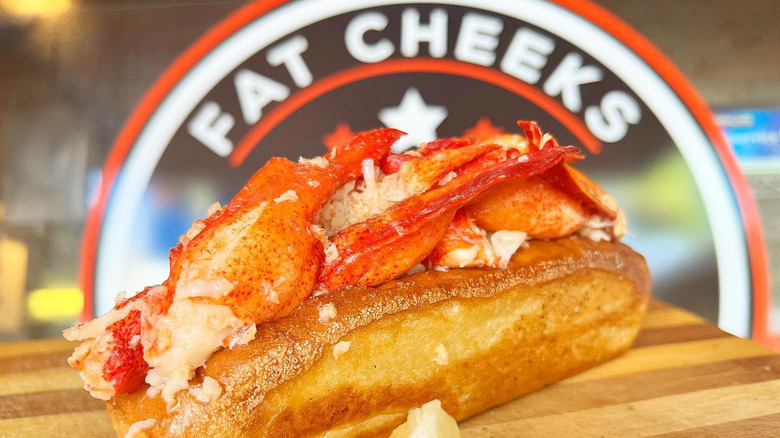 Jumbo lobster roll at Fat Cheeks