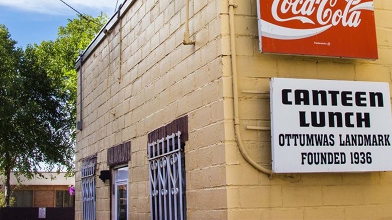 Canteen Lunch exterior and sign