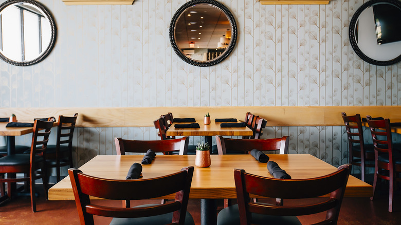 Interior of a restaurant
