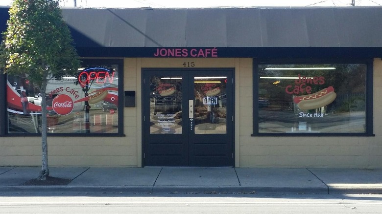 Exterior of Jones Cafe