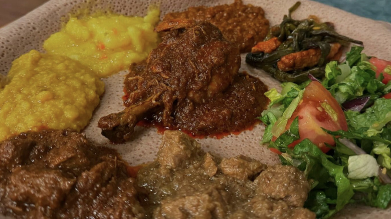 Sampler platter at Queen of Sheba