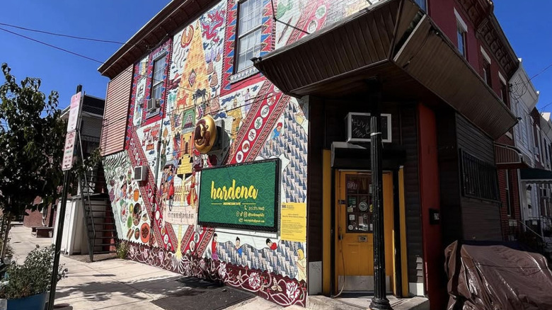 Colorful exterior of Hardena