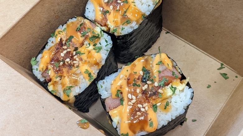 Spam musubi from HawaU