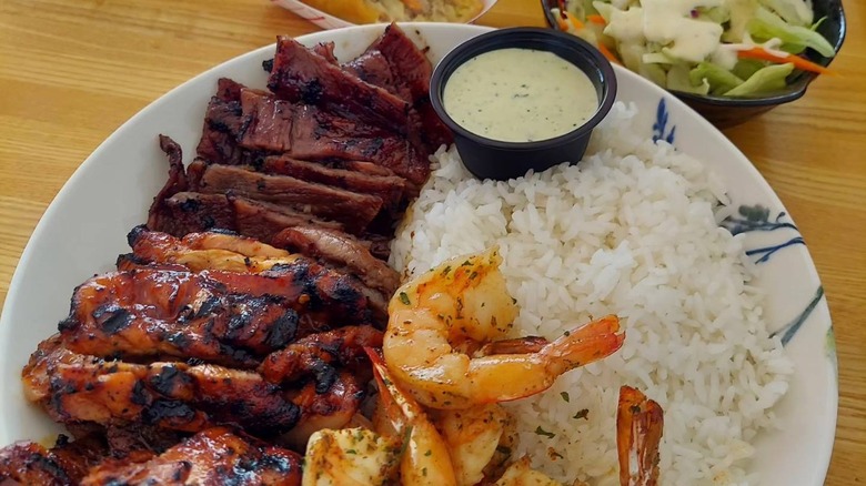 Teriyaki plate at Tá Jóia