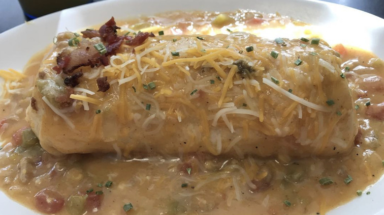 Breakfast burrito at J's Prairie Rose