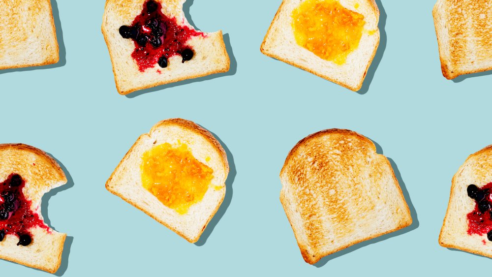 Toasts with jam