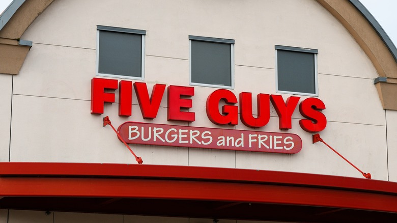 Storefront of Five Guys