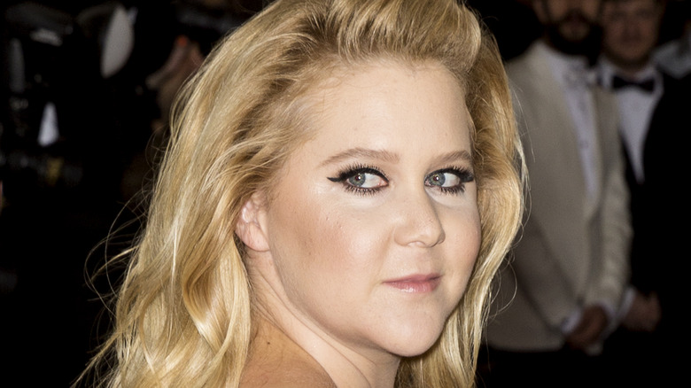 Amy Schumer smirking