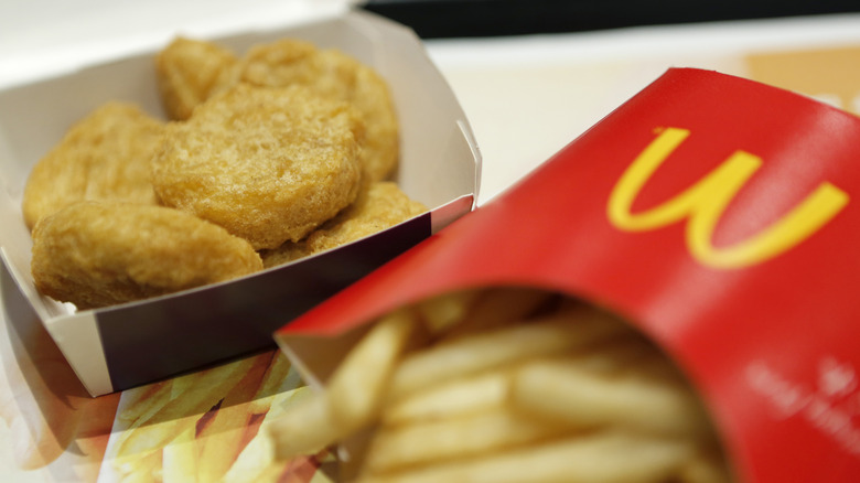 McDonald's chicken nuggets and fries