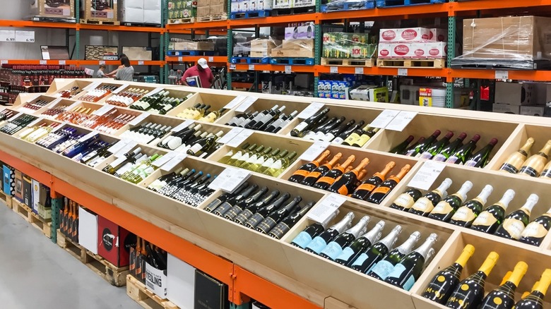 Costco's wine section