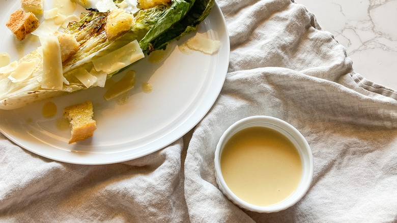 Anchovy-free Caesar dressing recipe