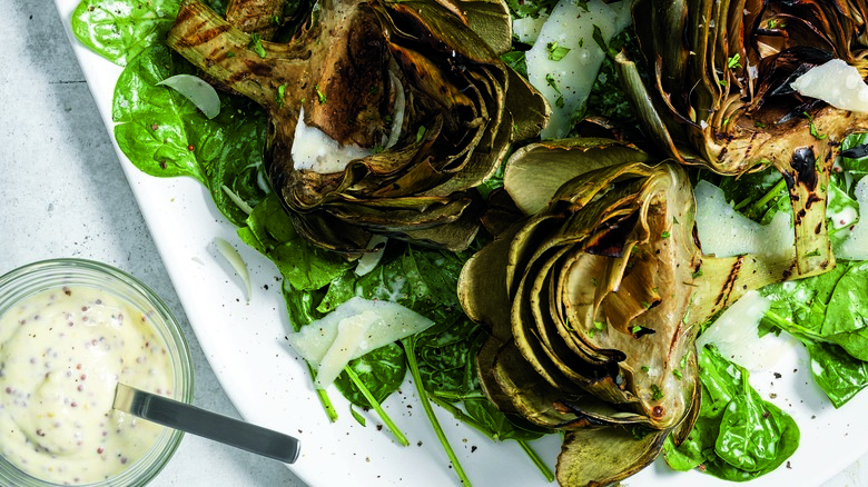 Roasted artichokes 
