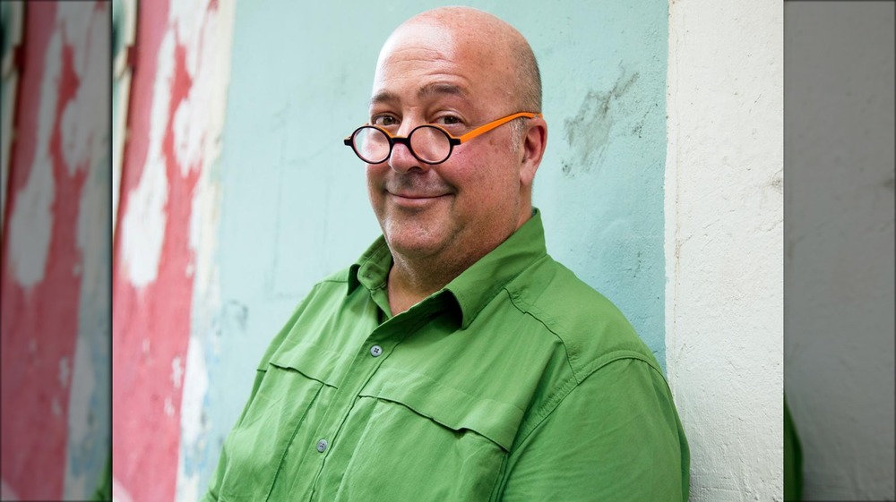 Andrew Zimmern smiling