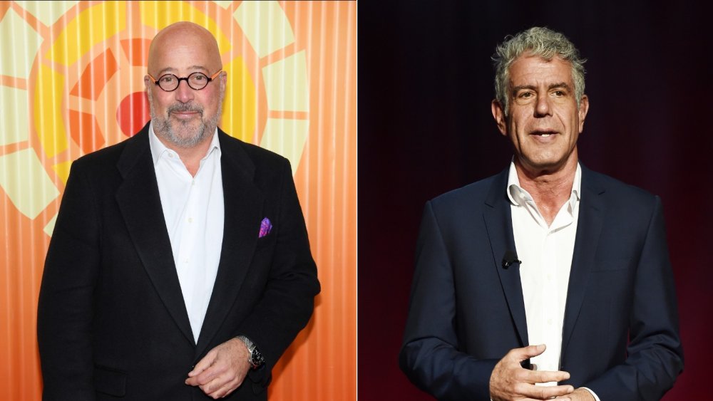 Andrew Zimmern and Anthony Bourdain