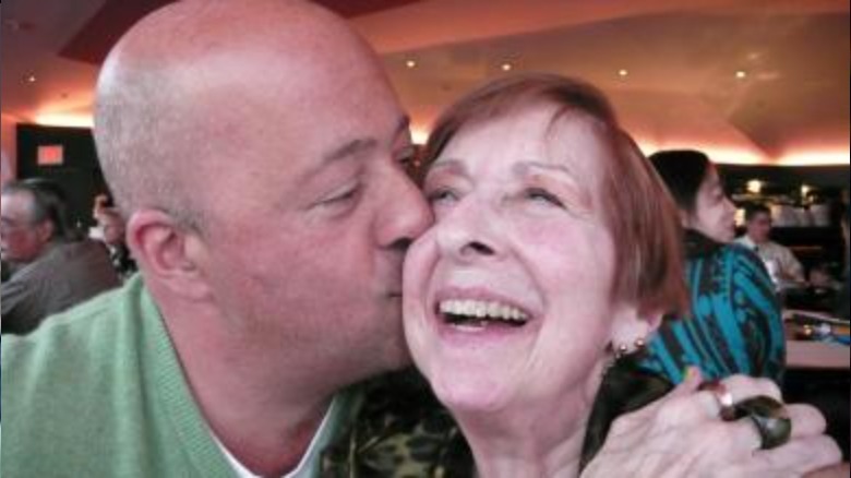 Andrew Zimmern with his late mother Caren