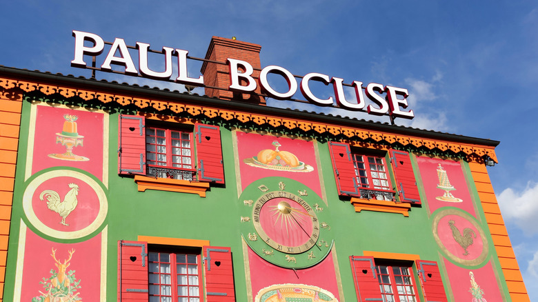 Exterior of the restaurant Paul Bocuse in France