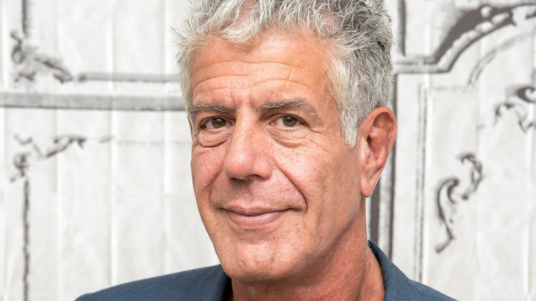 closeup of anthony bourdain