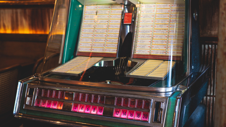 Old-school bar jukebox