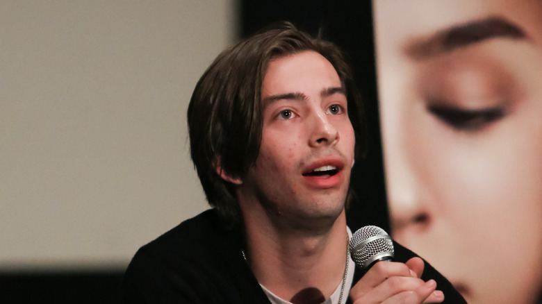 Jimmy Bennett speaks at a special screening for "A Girl Like Her"