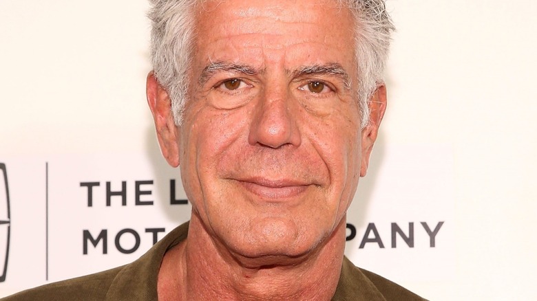 Close up of Anthony Bourdain