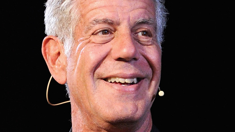 Anthony Bourdain smiling