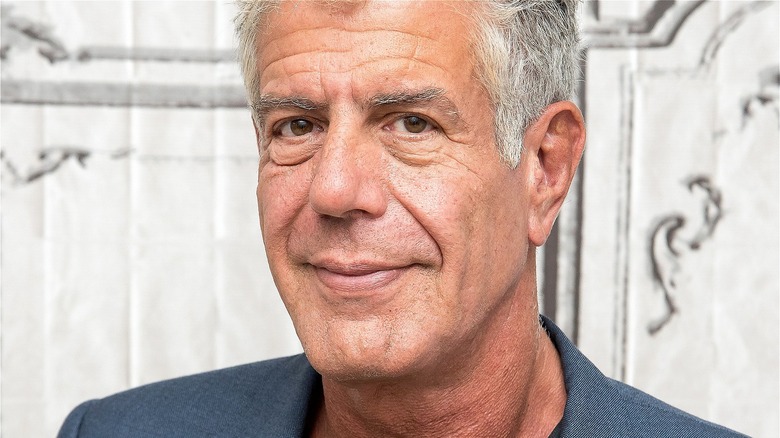 Anthony Bourdain smiling