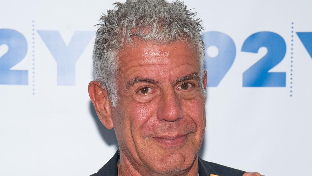 Anthony Bourdain smiling