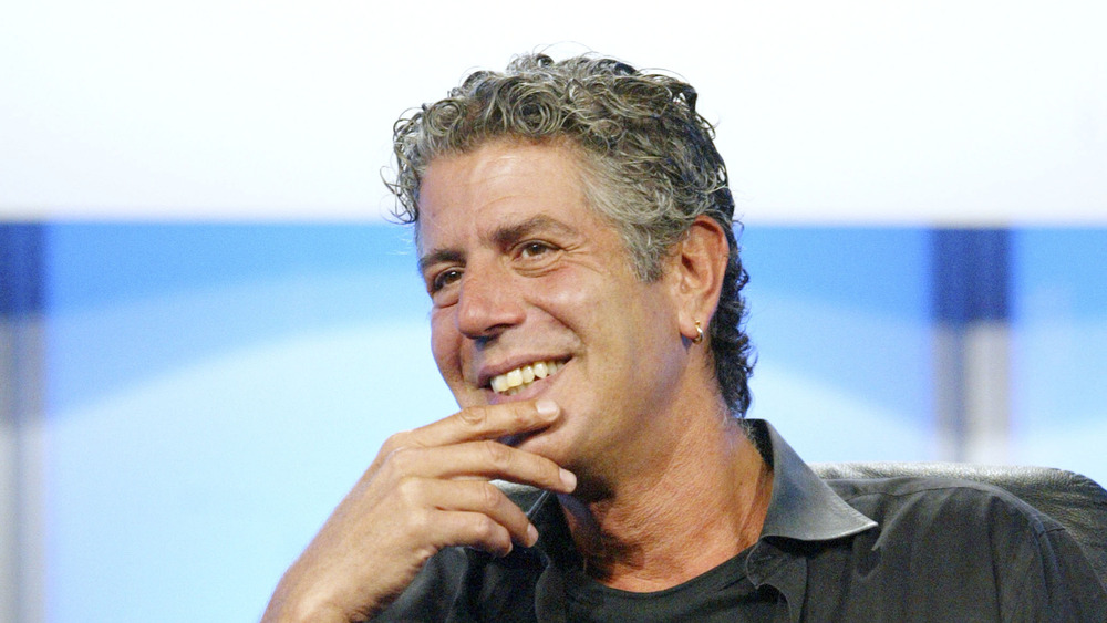 Anthony Bourdain smiling