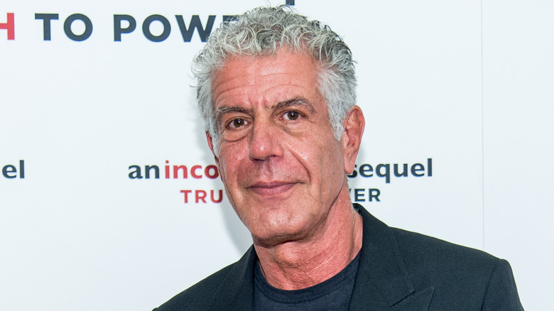 Closeup of Anthony Bourdain