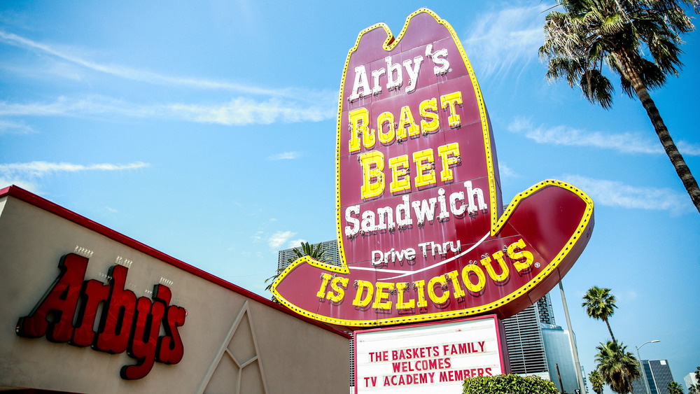 Arby's big hat sign