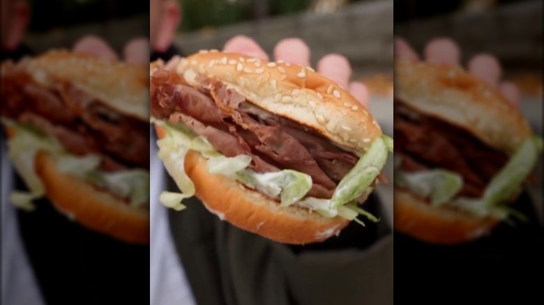 Arby's Ranch 'N Swiss oast Beef Sandwich