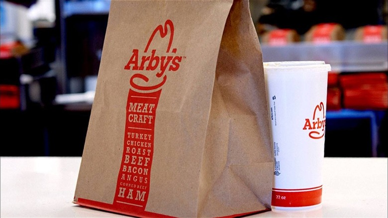 Arby's bag and cup