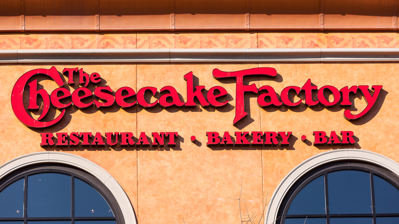 Cheesecake Factory sign